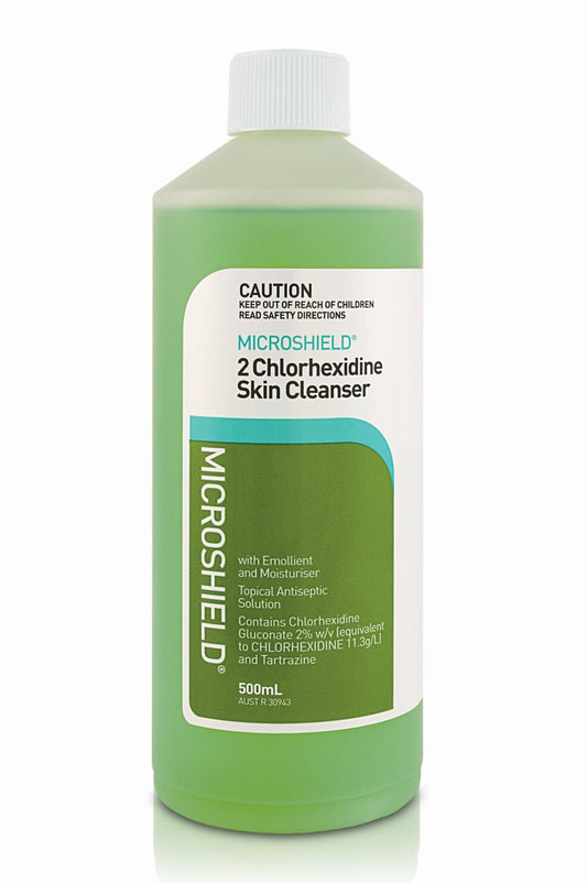 SCHULKE AUSTRALIA J61354 Microshield 2 Chlorhexidine Skin Cleanser 500mL