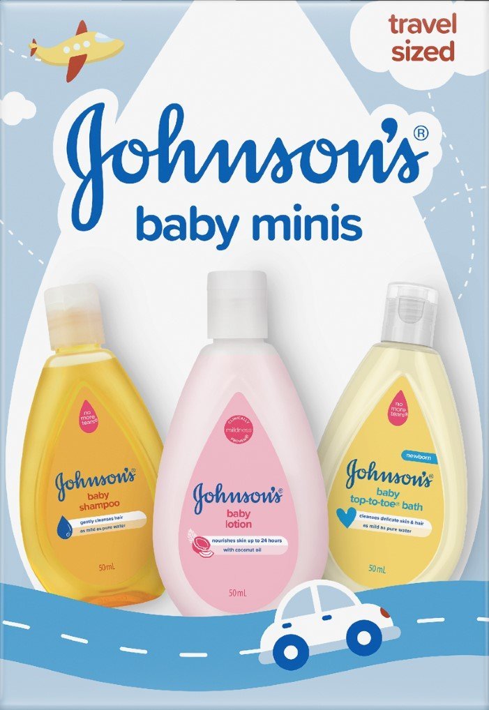 JOHNSON & JOHNSON J79640982 Johnson's Baby Minis Starter Pack Box of 4