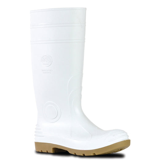 JOBMASTER 2- WHITE/GUM 400 PVC SAFETY GUMBOOT