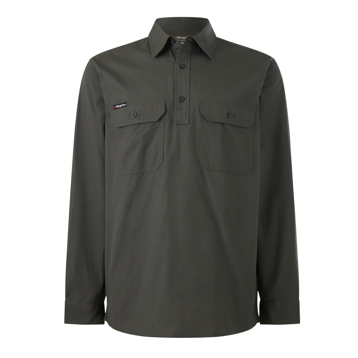 King Gee K14033 Workcool Vented Closed Front Shirt Long Sleeve