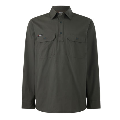 King Gee K14033 Workcool Vented Closed Front Shirt Long Sleeve