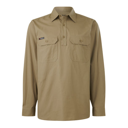 King Gee K14033 Workcool Vented Closed Front Shirt Long Sleeve