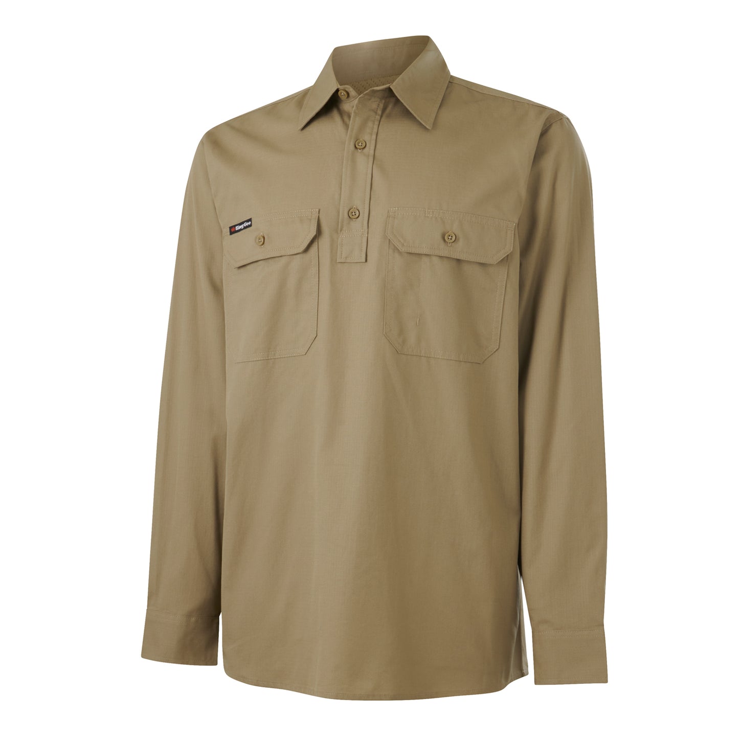 King Gee K14033 Workcool Vented Closed Front Shirt Long Sleeve