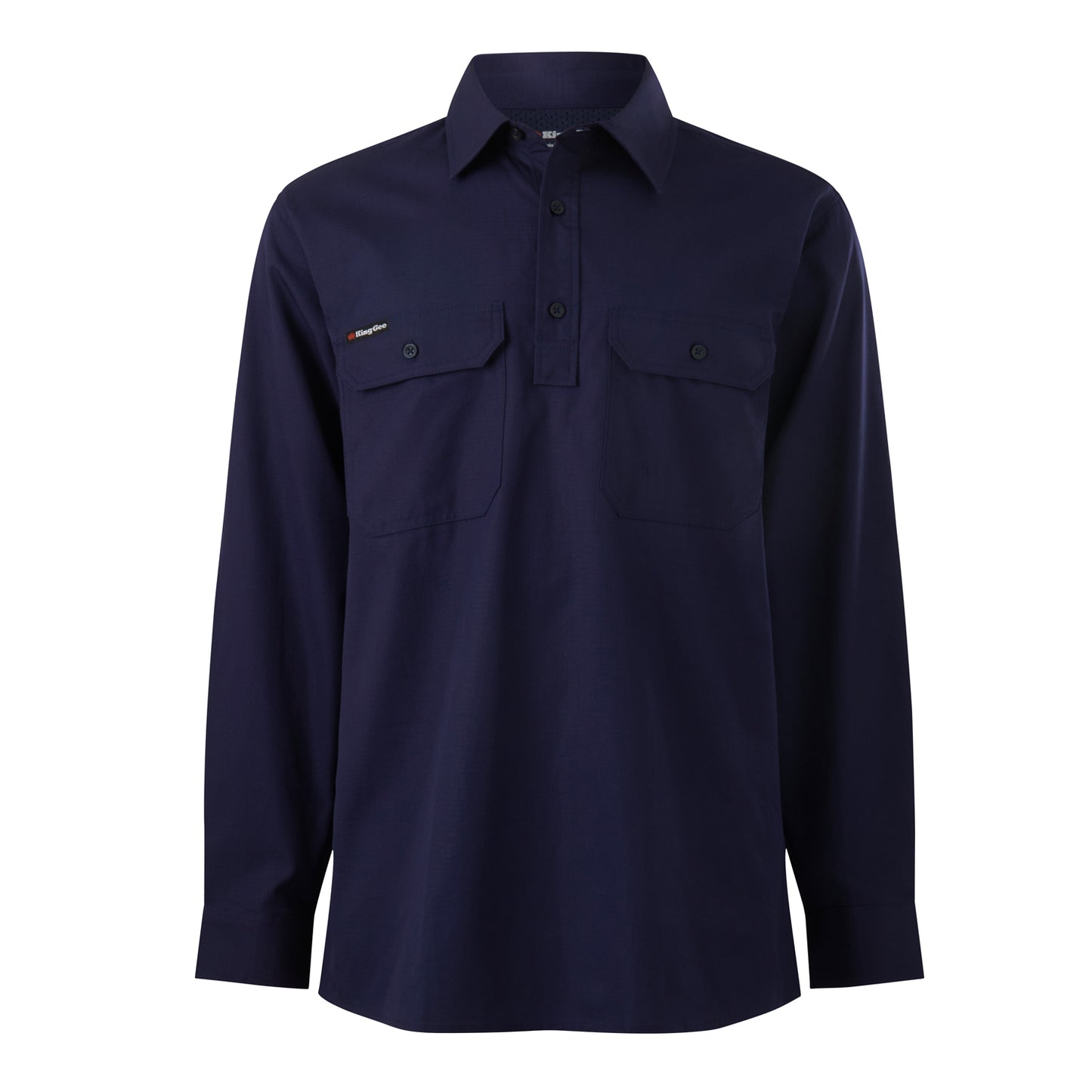 King Gee K14033 Workcool Vented Closed Front Shirt Long Sleeve