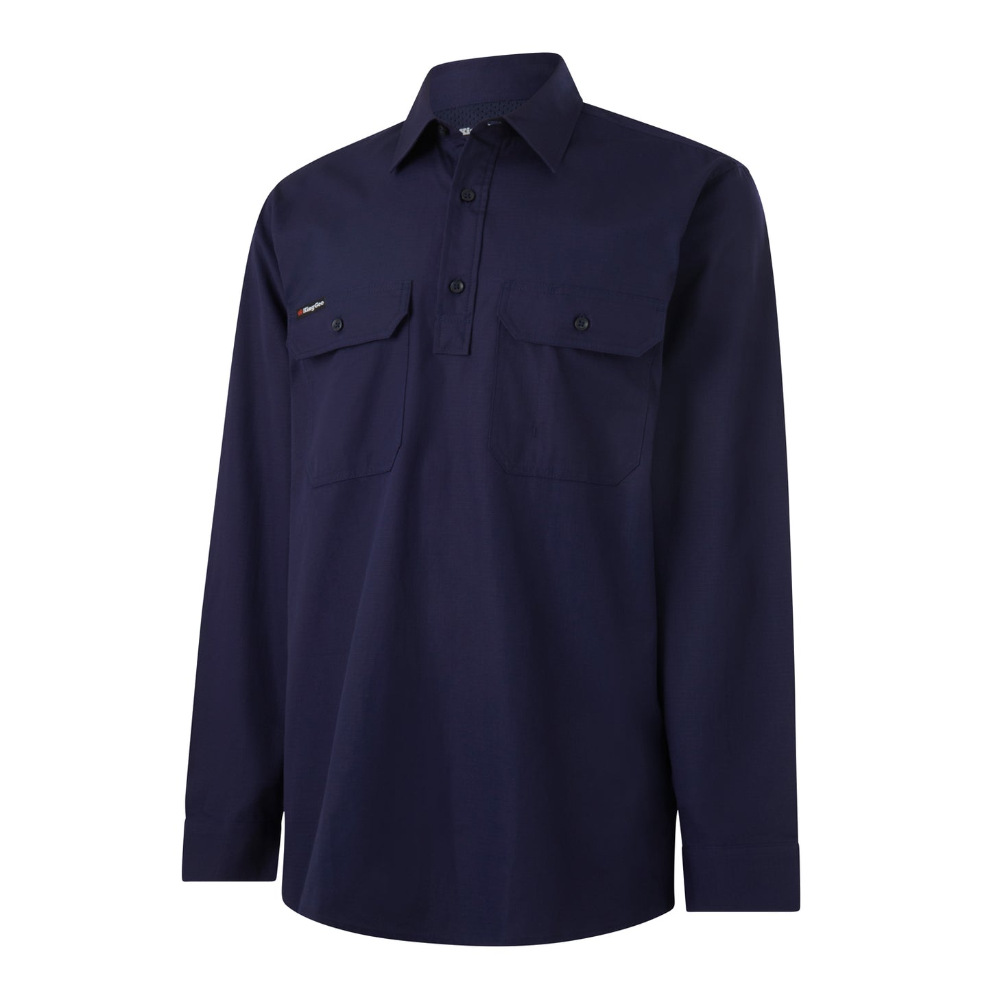 King Gee K14033 Workcool Vented Closed Front Shirt Long Sleeve