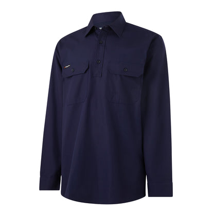 King Gee K14033 Workcool Vented Closed Front Shirt Long Sleeve