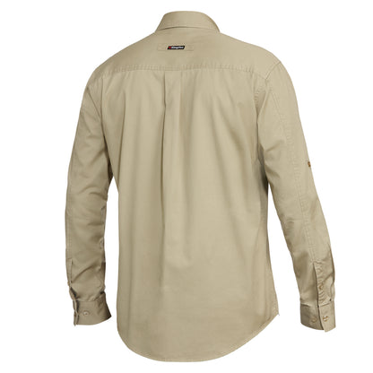 King Gee K14350 Tradies Lightweight Cotton Drill Long Sleeve Work Shirt