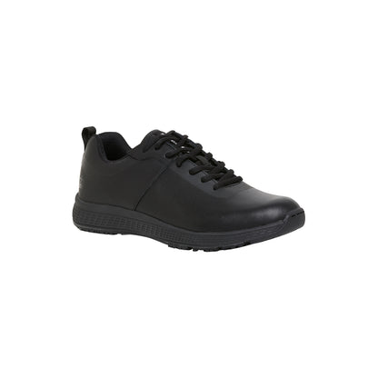 King Gee K22245 Superlite Leather Lace Up Work Shoes - Black
