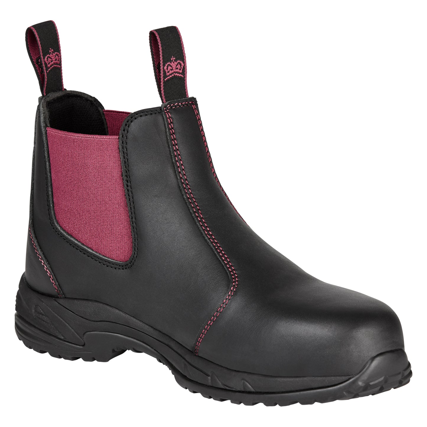 King Gee K27390 Women's Tradie Gusset Composite Cap Work Boots - Black