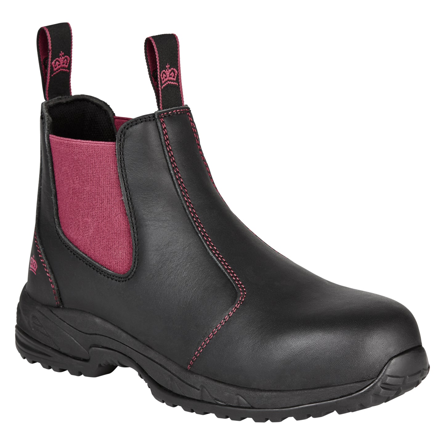 King Gee K27390 Women's Tradie Gusset Composite Cap Work Boots - Black