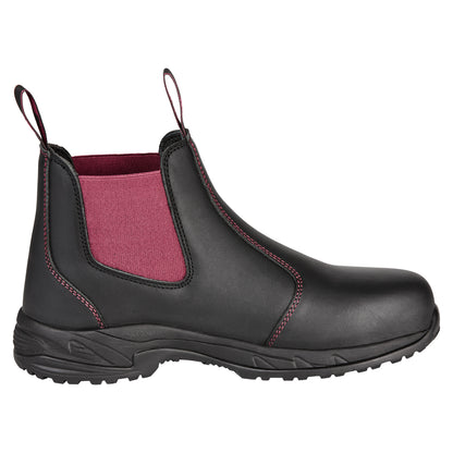 King Gee K27390 Women's Tradie Gusset Composite Cap Work Boots - Black