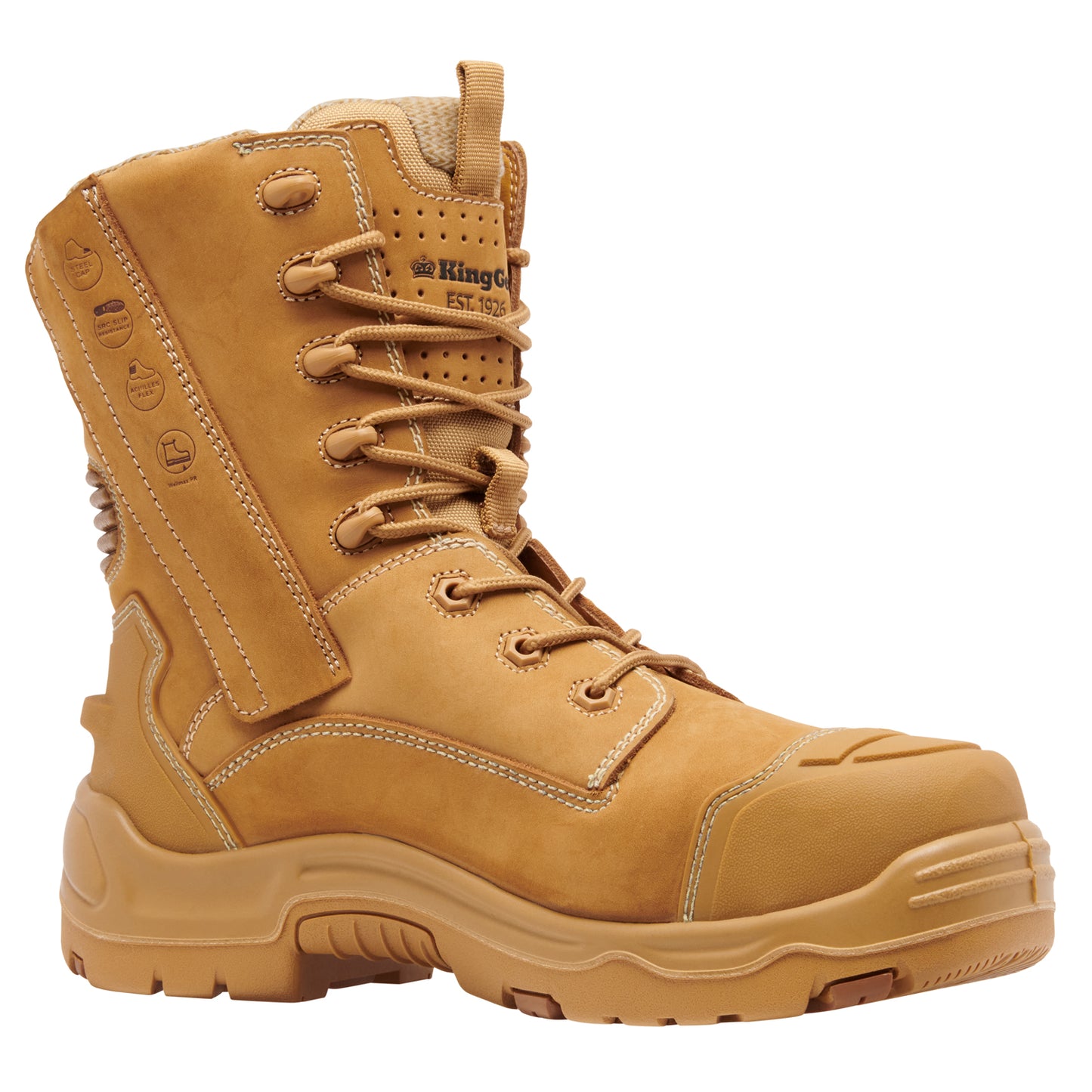 King Gee K27997 ONYX 8Z Metguard Puncture-Resistant Work Boot - Wheat