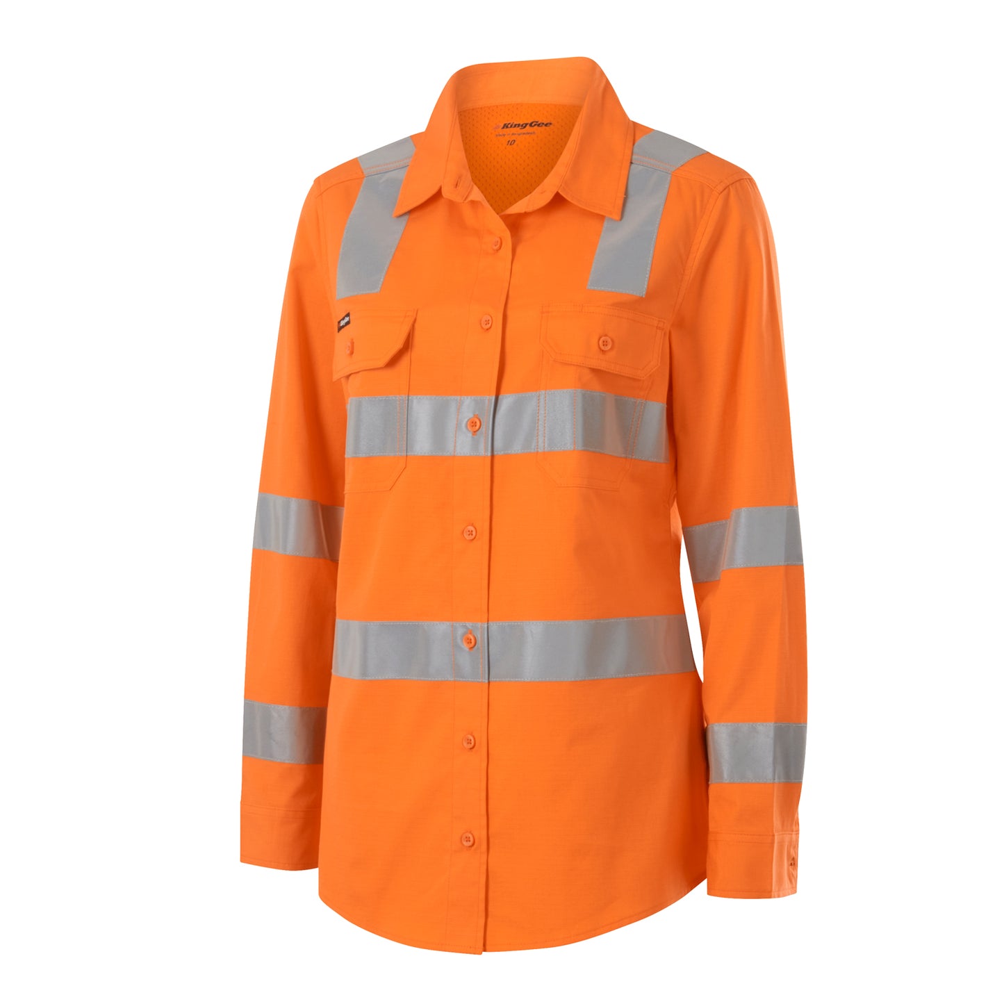 King Gee K44232 Women's Workcool Vented Vic Rail Shirt