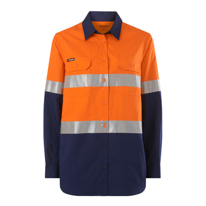King Gee K44234 Womens Workcool Maternity Reflective Shirt