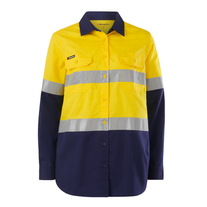 King Gee K44234 Womens Workcool Maternity Reflective Shirt