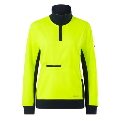King Gee K45008 Women's Spliced 1/4 Zip Fleece