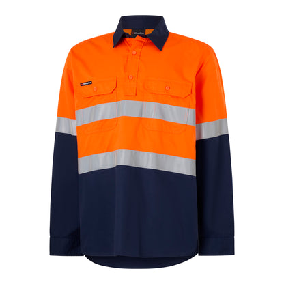 King Gee K54007 Originals Closed Front  Vented Drill Shirt Tape