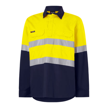King Gee K54007 Originals Closed Front  Vented Drill Shirt Tape