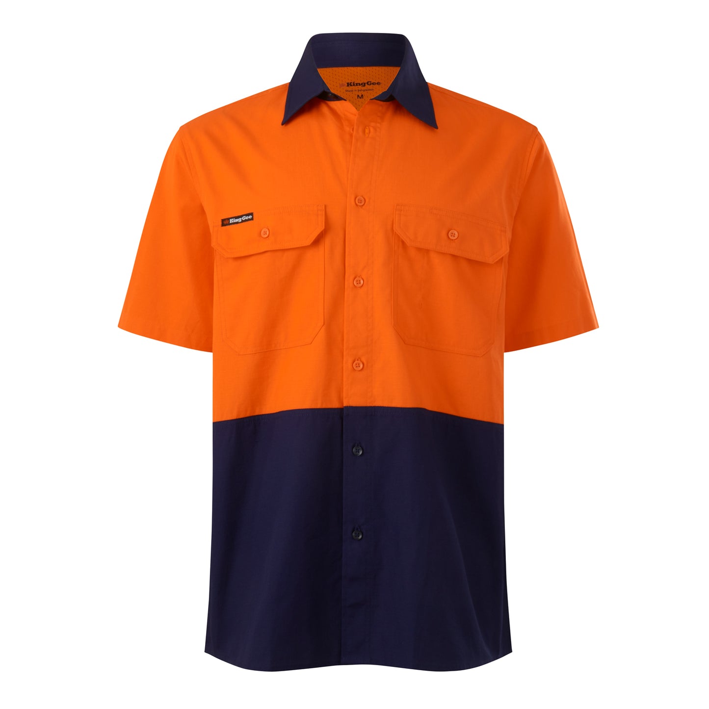 King Gee K54008 Workcool Vented Spliced Short Sleeve Shirt
