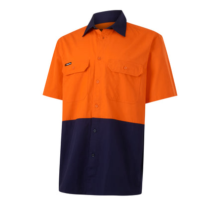 King Gee K54008 Workcool Vented Spliced Short Sleeve Shirt