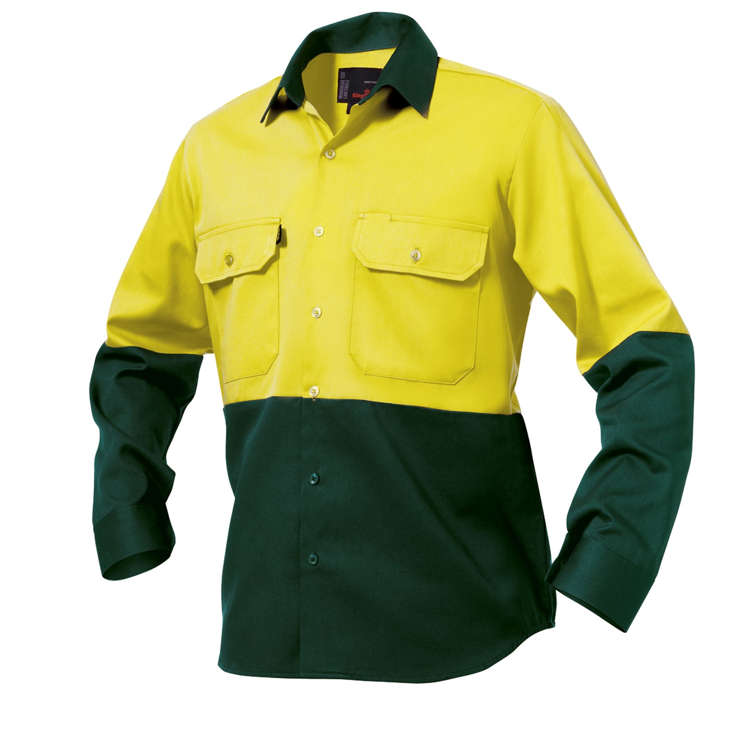 King Gee K54015 Originals Hi-Vis Long Sleeve Drill Work Shirt