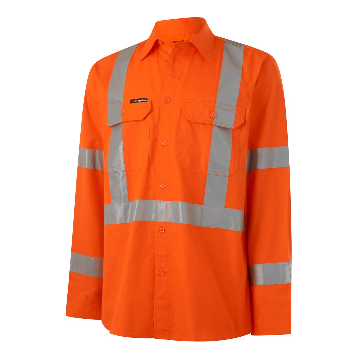 King Gee K54016 Workcool Vented NSW Rail Shirt