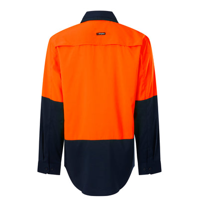 King Gee K54036 DryCool Hi Vis Spliced Shirt Long Sleeve Shirt