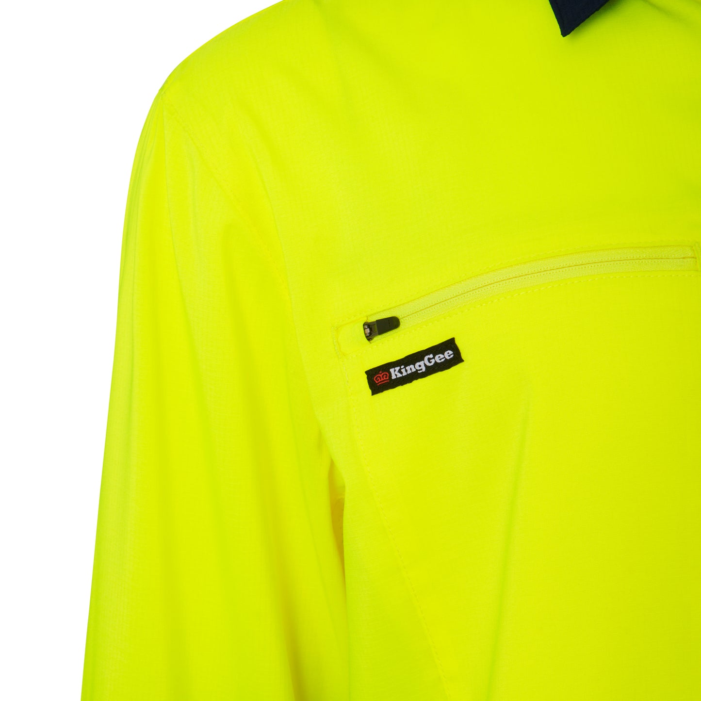 King Gee K54036 DryCool Hi Vis Spliced Shirt Long Sleeve Shirt
