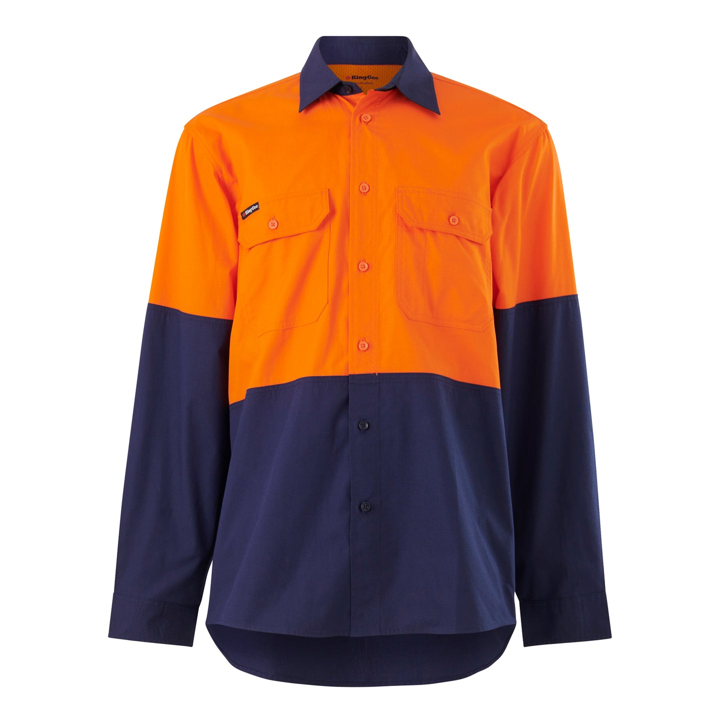 King Gee K54912 Workcool Vented Spliced Shirt Long Sleeve