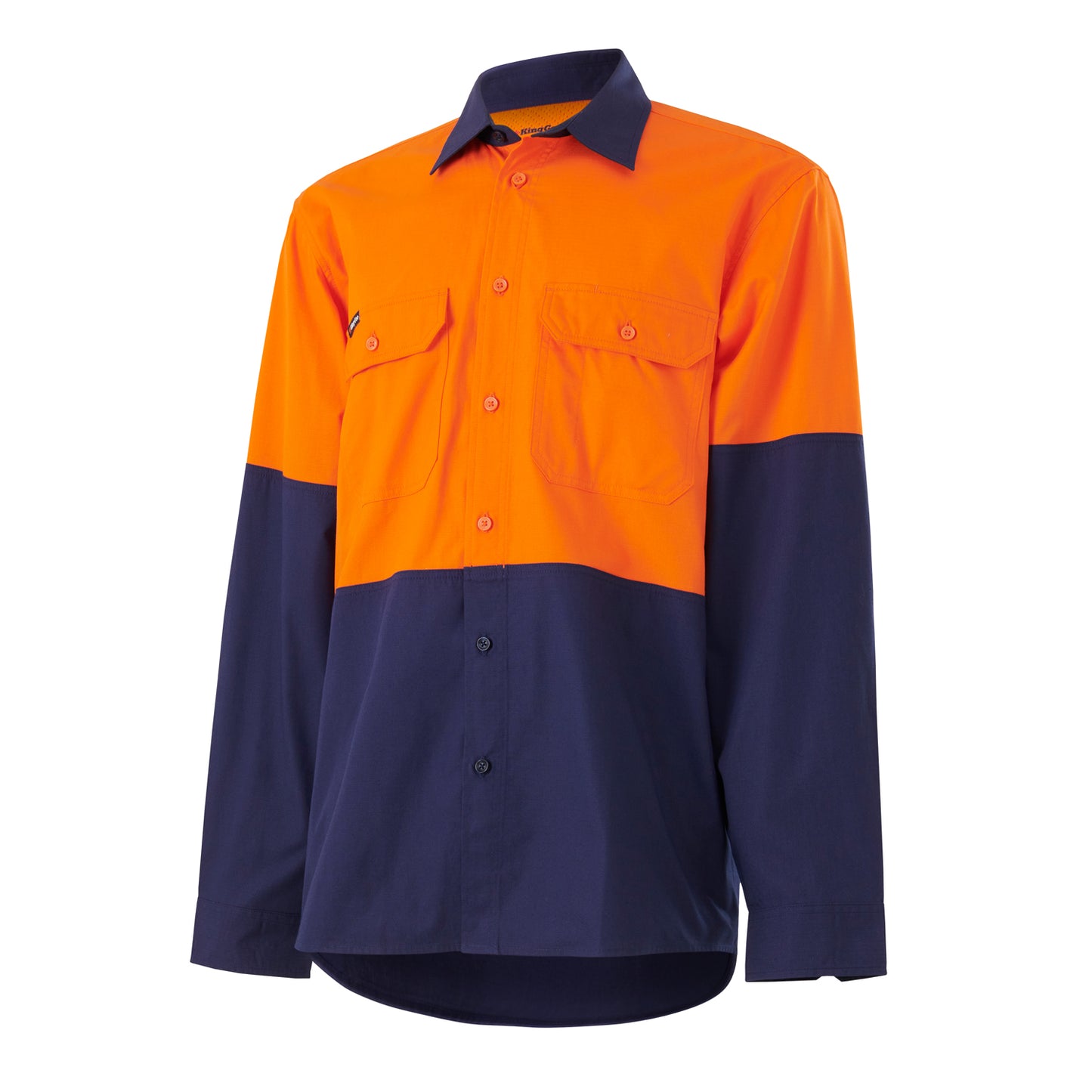 King Gee K54912 Workcool Vented Spliced Shirt Long Sleeve