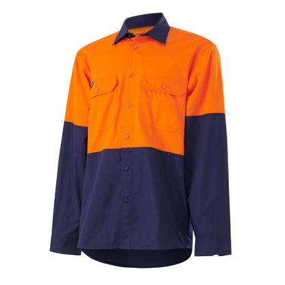King Gee K54912 Workcool Vented Spliced Shirt Long Sleeve