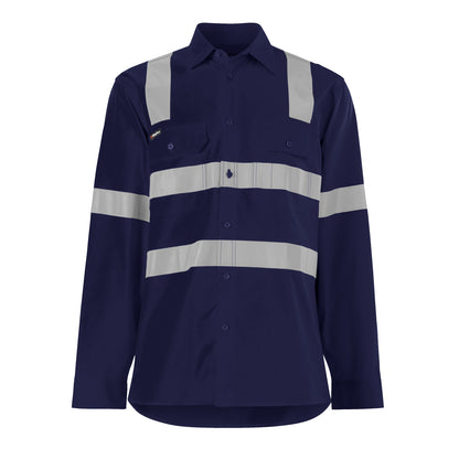 King Gee K54917 Workcool Vented X Back Shirt Long Sleeve