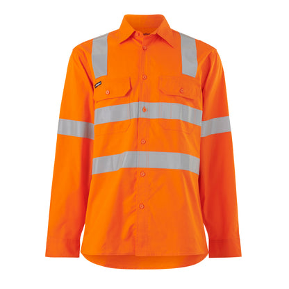 King Gee K54917 Workcool Vented X Back Shirt Long Sleeve