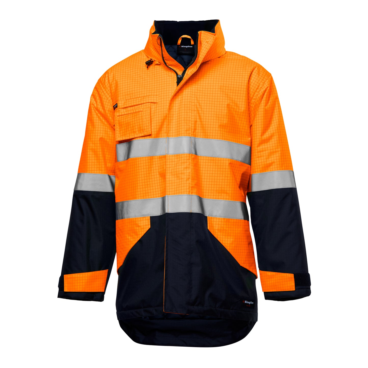 King Gee K55035 Hi-Vis Anti Static Waterproof Reflective Work Jacket