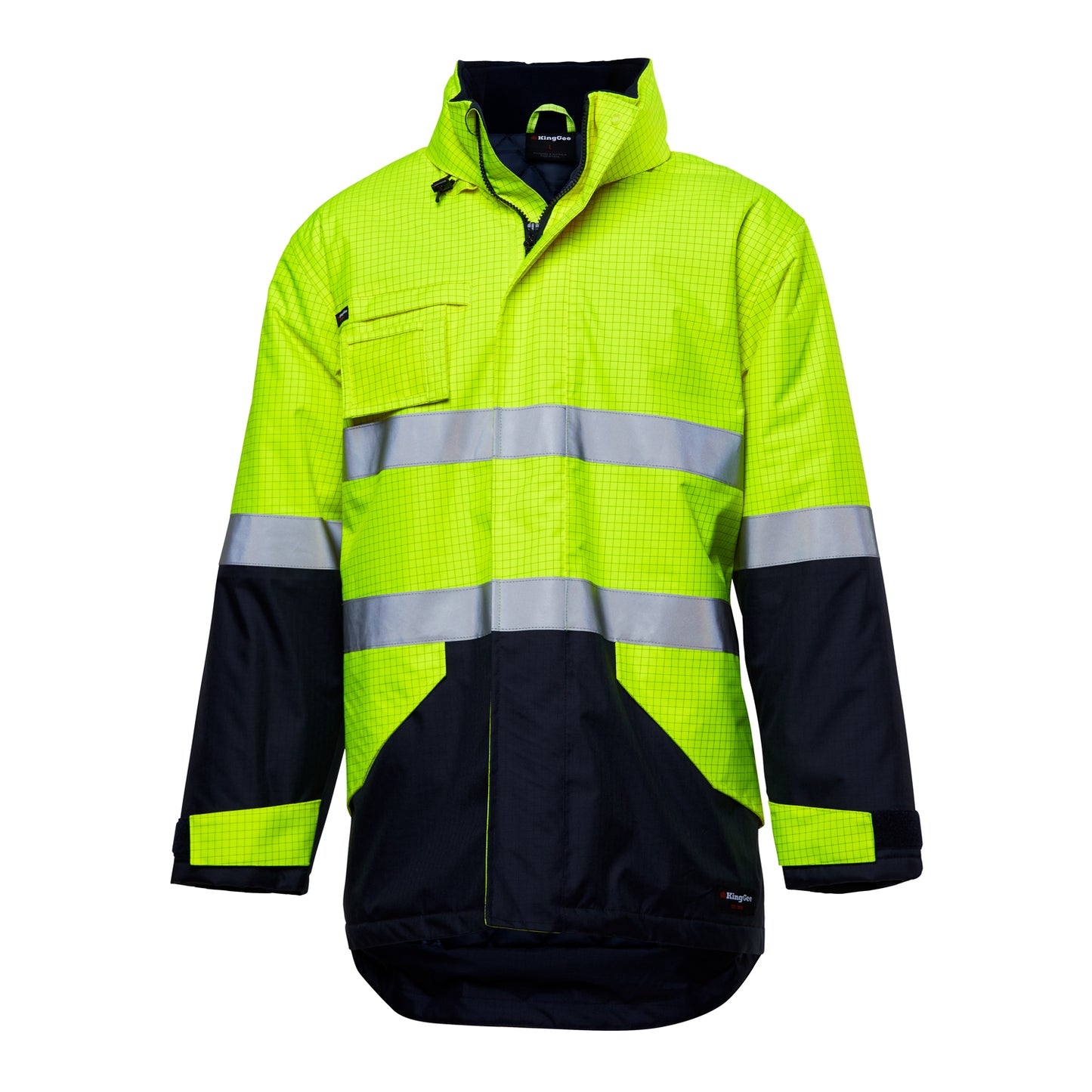King Gee K55035 Hi-Vis Anti Static Waterproof Reflective Work Jacket