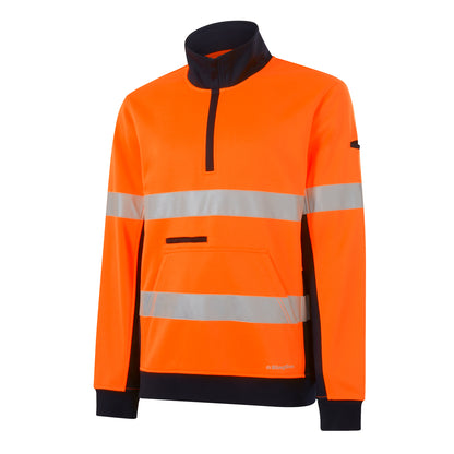 King Gee K55040 Reflective Spliced 1/4 Zip Fleece