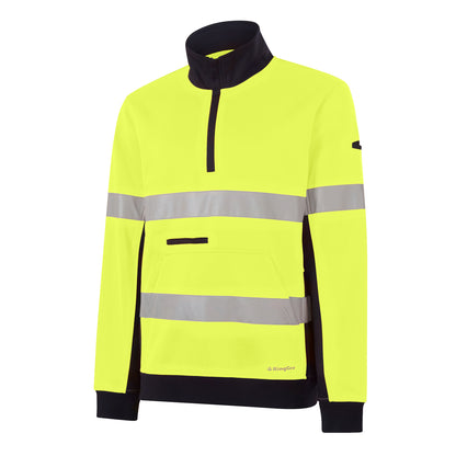 King Gee K55040 Reflective Spliced 1/4 Zip Fleece