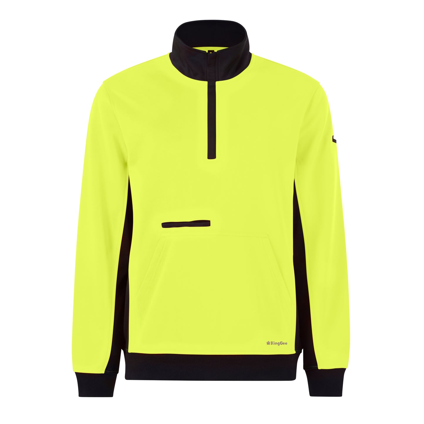 King Gee K55047 Hi Vis  Spliced 1/4 Zip Fleece