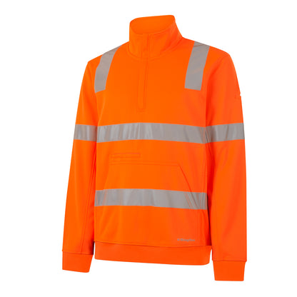 King Gee K55057 Reflective 1/4 Zip Fleece  X Back