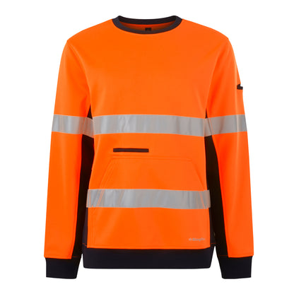 King Gee K55058 Reflective Spliced Crew Neck  Fleece