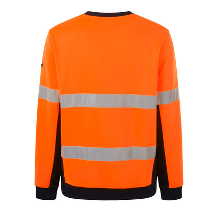 King Gee K55058 Reflective Spliced Crew Neck  Fleece