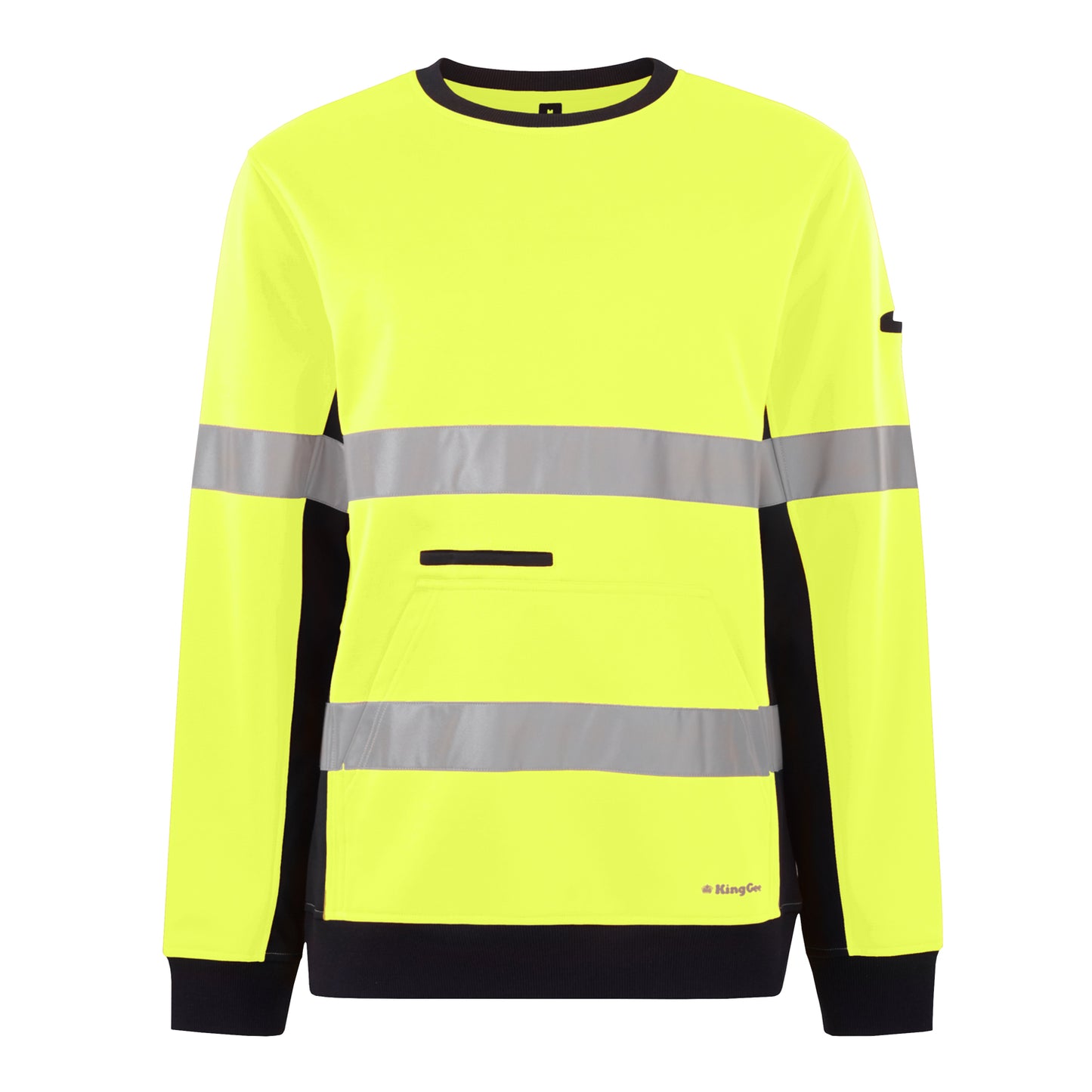 King Gee K55058 Reflective Spliced Crew Neck  Fleece