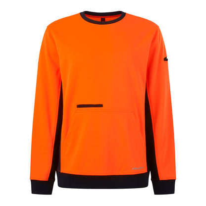 King Gee K55062 Hi Vis Spliced Crew Neck Fleece