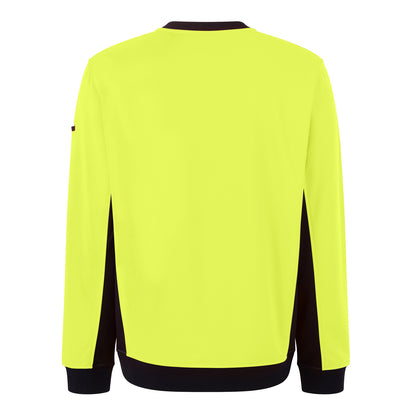 King Gee K55062 Hi Vis Spliced Crew Neck Fleece