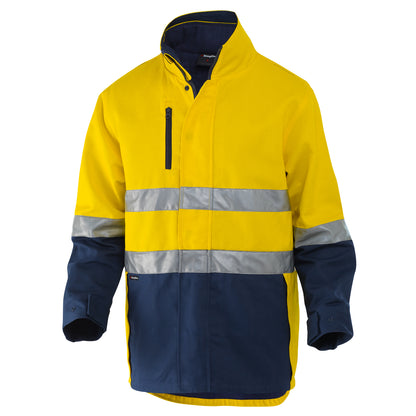 King Gee K55400 Originals 3 in 1 Hi-Vis Cotton Drill Reflective Work Jacket
