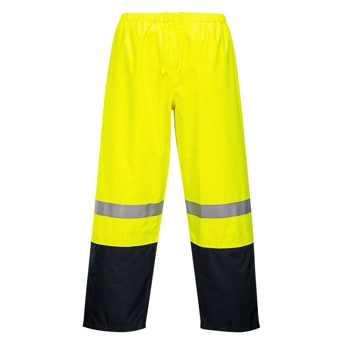 Portwest Huski FR Volt Pants in Yellow/Navy