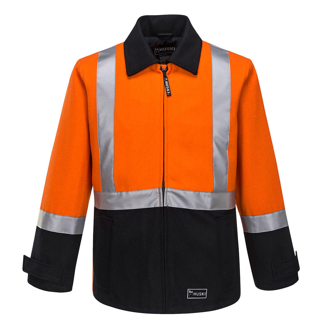 Portwest Huski FR Bluey Jacket in Orange/Black