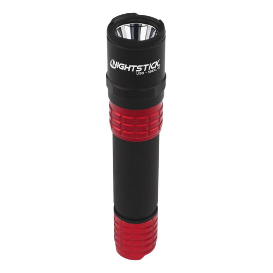 Nightstick LUSB-558XL-R USB Tactical Flashlight W/Holster - Red
