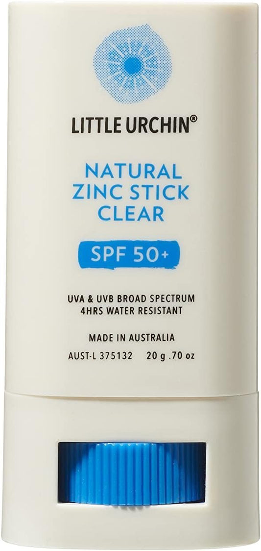 Max Global Products LUZSC-020 Little Urchin Natural Clear Zinc Stick SPF50+ 20g