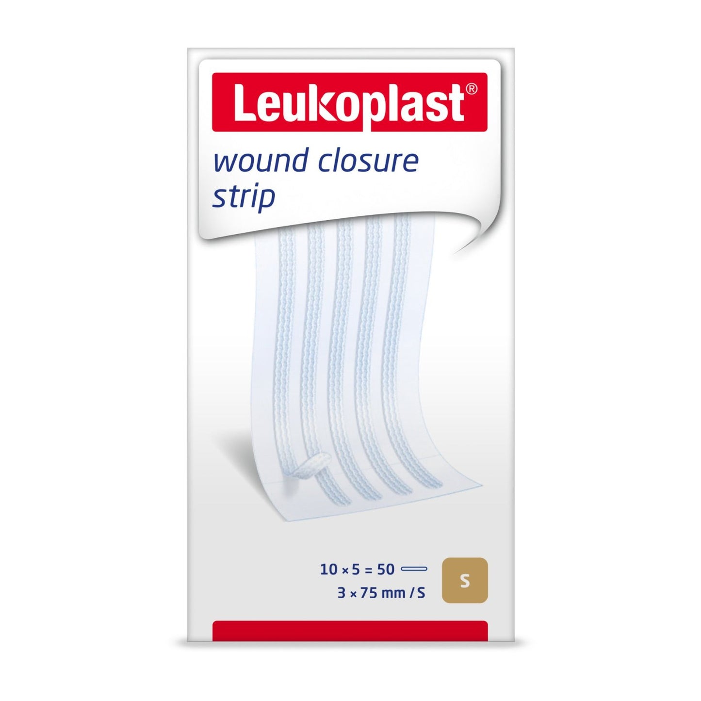 BSN MEDICAL B72629-01 Leukoplast Wound Closure Strips 3mm x 75mm Box of 50